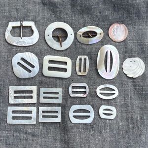 Mother of Pearl Buckle Lot